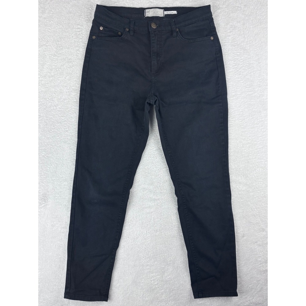 Free People‎ Hi Rise Skinny Jeans Black Denim Everyday Casual Size 29